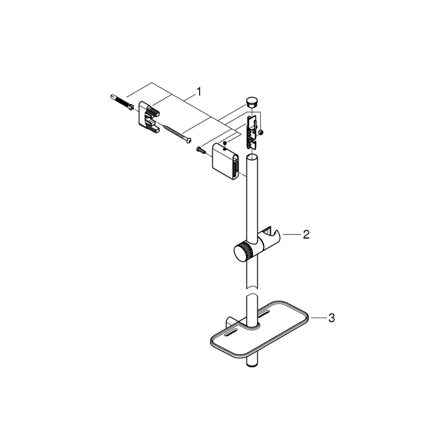 GROHE 26603DA0 - Ράβδος ντους RAINSHOWER SMARTACTIVE 900 mm σε φινίρισμα χαλκού