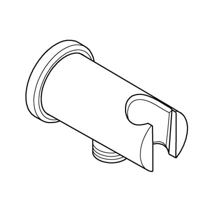 GROHE 26658000 - Επιτοίχια σύνδεση με ενσωματωμένη βάση ντους O 48 mm, χρώμιο
