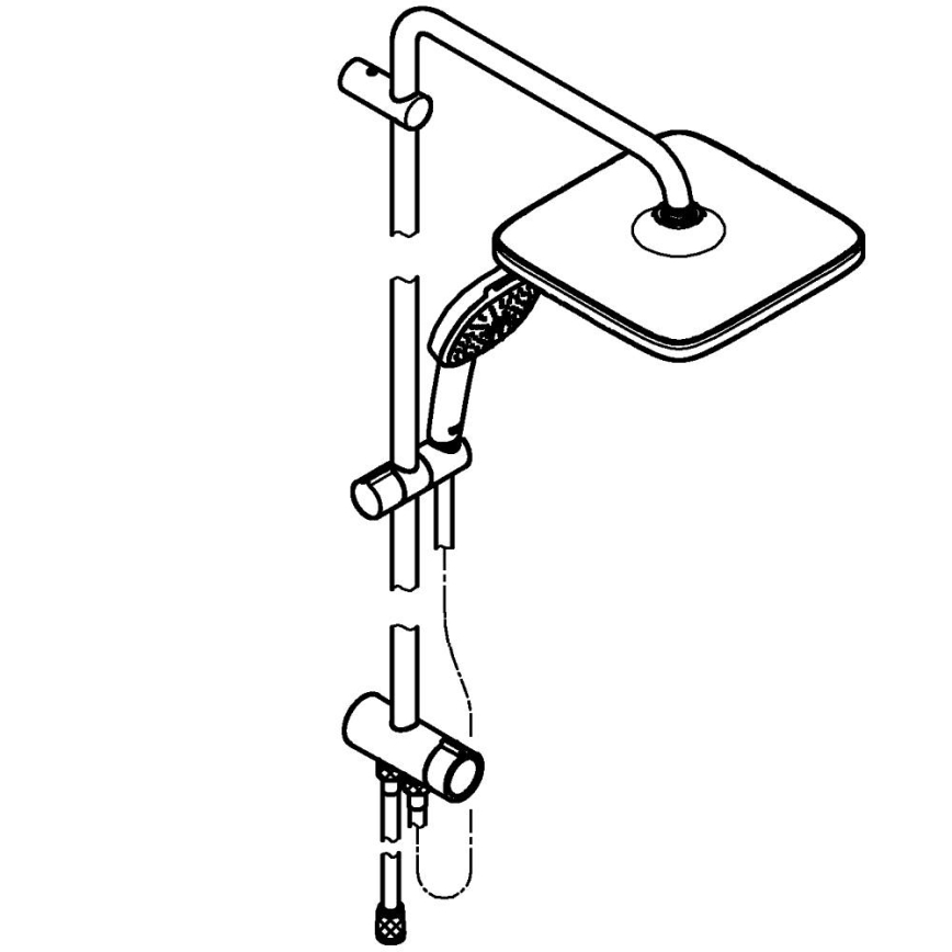 GROHE 26698001 - Σετ ντους VITALIO COMFORT 250 σε γυαλιστερό χρώμιο