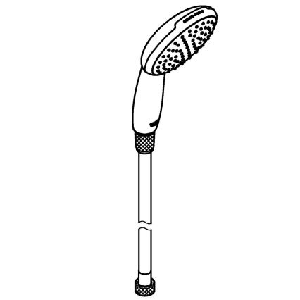 GROHE 26720001 - Χειρολαβή ντους VITALIO START 110 1500 mm γυαλιστερό χρώμιο