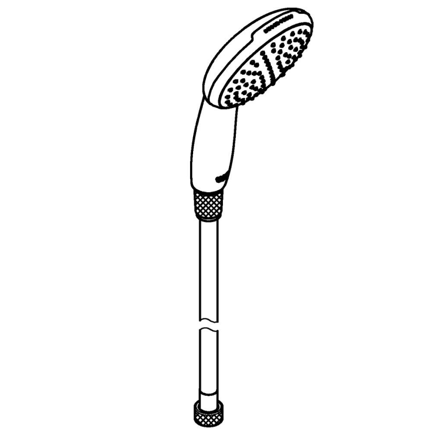 GROHE 26720001 - Χειρολαβή ντους VITALIO START 110 1500 mm γυαλιστερό χρώμιο