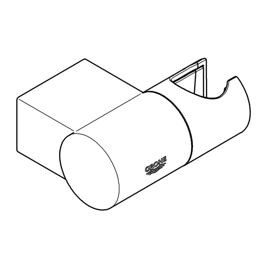 GROHE 27055000 - Επιτοίχια βάση ντους RAINSHOWER, γυαλιστερό φινίρισμα χρωμίου