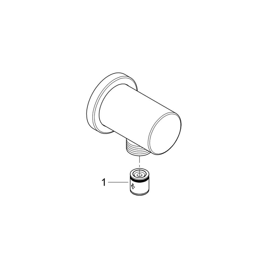 GROHE 27057GN0 - Γωνία τοίχου RAINSHOWER DN 15, σατινέ χρυσό