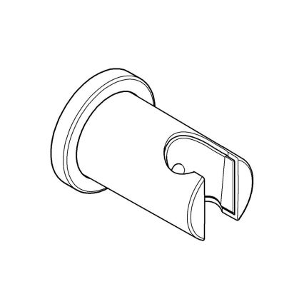 GROHE 27074000 - Επιτοίχια βάση ντους RAINSHOWER με στρογγυλή ροζέτα, γυαλιστερό χρώμιο