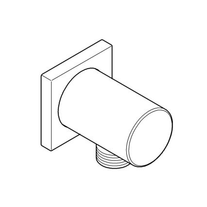 GROHE 27076000 - Επιτοίχιο γωνιακό εξάρτημα RAINSHOWER, γυαλιστερό χρώμιο