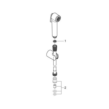 GROHE 27513GN1 - Χειρολαβή μπιντέ 1250 mm, χρυσή