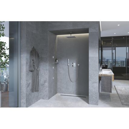 GROHE 27693000 - Επιτοίχια βάση ντους EUPHORIA CUBE σε γυαλιστερό χρώμιο