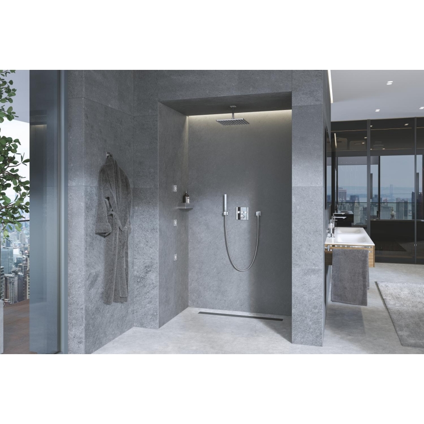 GROHE 27693000 - Επιτοίχια βάση ντους EUPHORIA CUBE σε γυαλιστερό χρώμιο