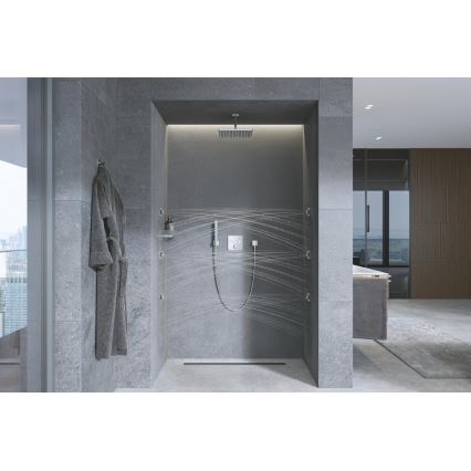 GROHE 27693000 - Επιτοίχια βάση ντους EUPHORIA CUBE σε γυαλιστερό χρώμιο