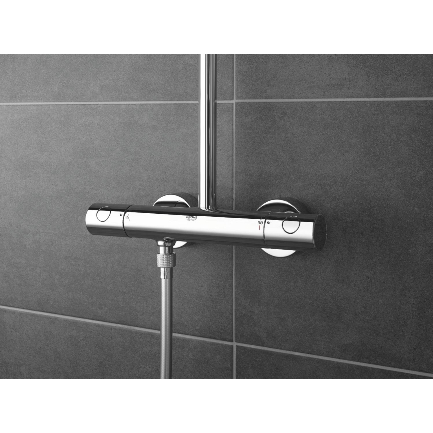 GROHE 27922001 - Σετ ντους με θερμοστατική μπαταρία TEMPESTA COSMOPOLITAN 210 γυαλιστερό χρώμιο