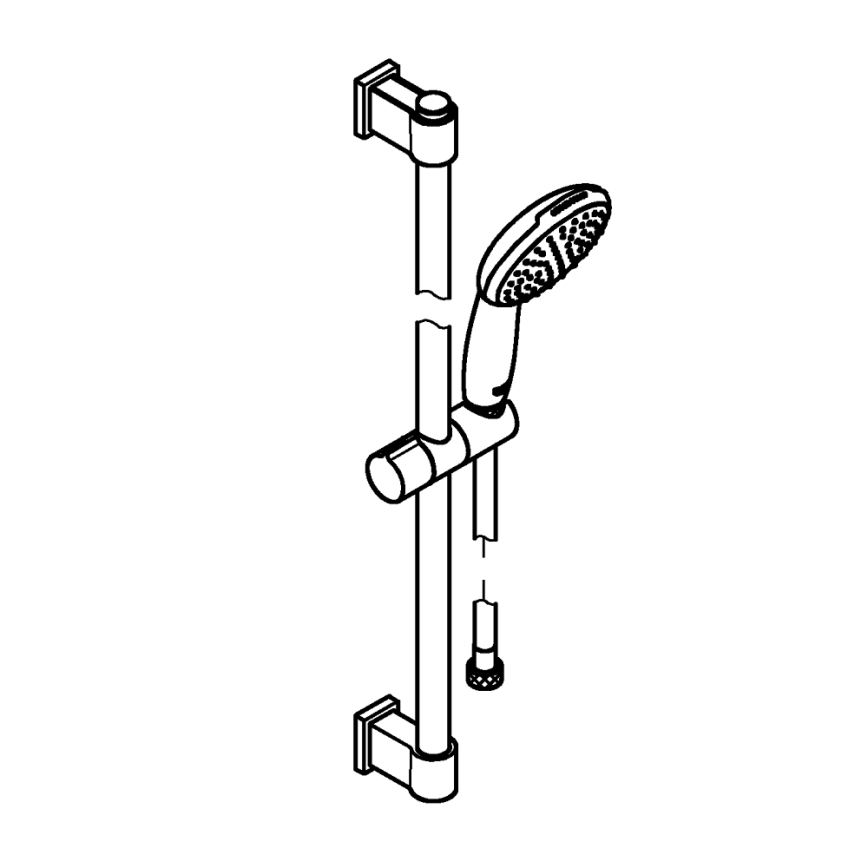 GROHE 27942001 - Σετ ντους VITALIO START 110 600 mm γυαλισμένο χρώμιο