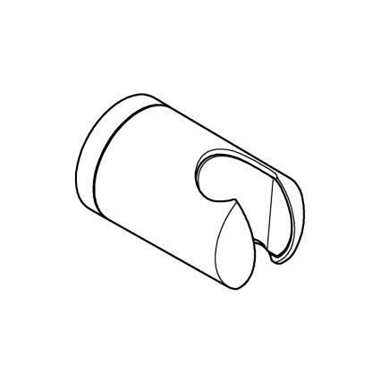 GROHE 27958001 - Επιτοίχια βάση ντους VITALIO UNIVERSAL, γυαλιστερό χρώμιο