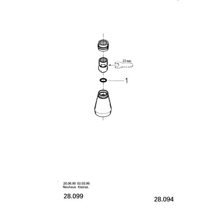 GROHE 28094000 - Κεφαλή ντους 50 mm, γυαλιστερό χρώμιο
