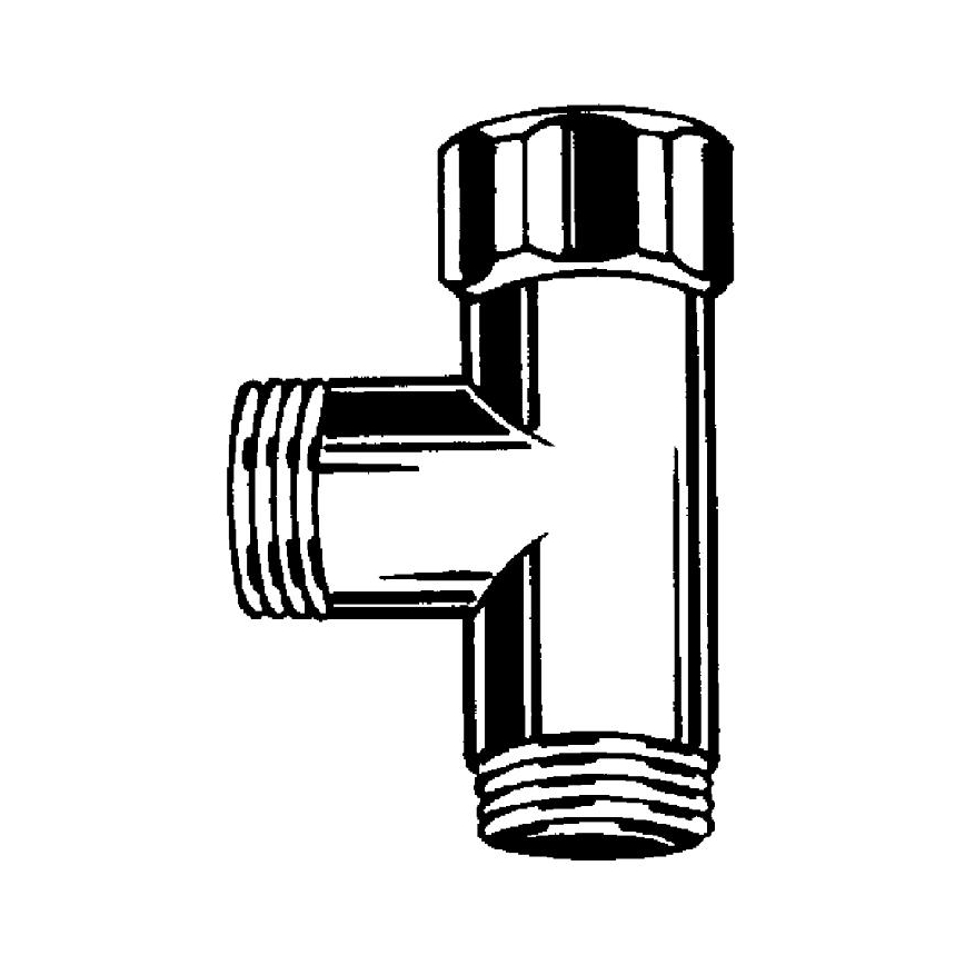 GROHE 28874000 - T-σύνδεσμος DN 15 γυαλιστερό χρώμιο