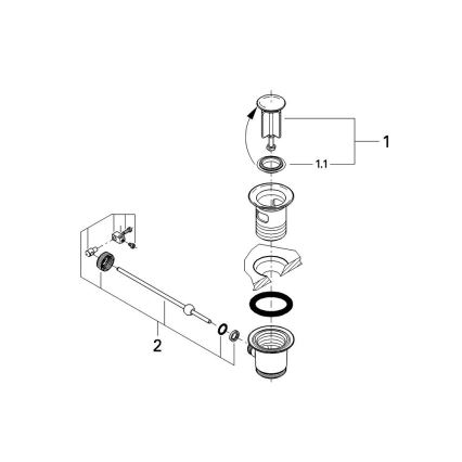 GROHE 28910000 - Σετ αποχέτευσης 1 14” σε γυαλιστερό χρώμιο