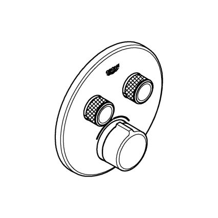 GROHE 29145000 - Κάλυμμα για εντοιχιζόμενη μπαταρία SMARTCONTROL, γυαλιστερό χρώμιο