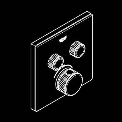 GROHE 29156LS0 -Θερμοστάτης για εντοιχισμένη εγκατάσταση GROHTHERM SMARTCONTROL λευκός