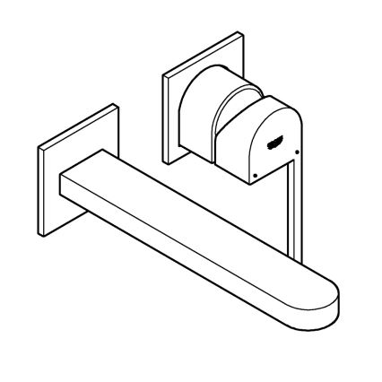 GROHE 29306003 - Μπαταρία νιπτήρα PLUS 203 mm γυαλιστερό χρώμιο