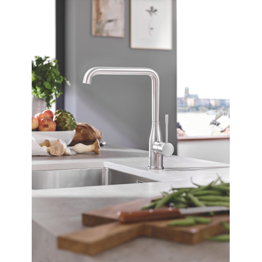 GROHE 30269DC0 - Μπαταρία νεροχύτη ESSENCE 300 mm, ανοξείδωτη