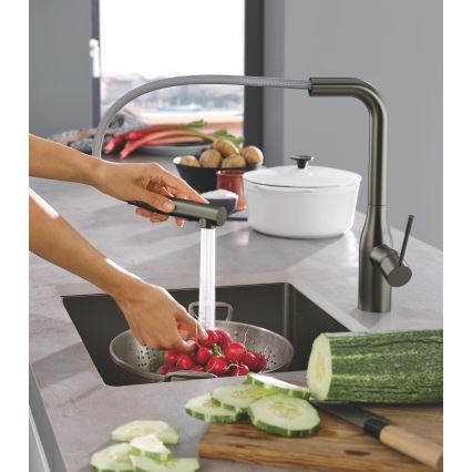 GROHE 30270AL0 - Μπαταρία νεροχύτη ESSENCE σε απόχρωση γραφίτη