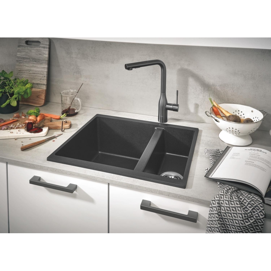 GROHE 30270AL0 - Μπαταρία νεροχύτη ESSENCE σε απόχρωση γραφίτη
