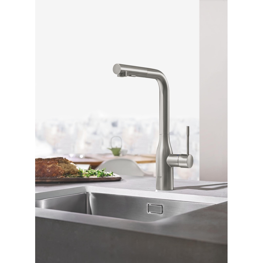 GROHE 30270DC0 - Μπαταρία κουζίνας ESSENCE ανοξείδωτη