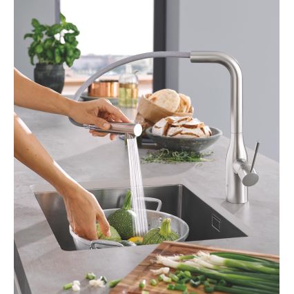 GROHE 30270DC0 - Μπαταρία κουζίνας ESSENCE ανοξείδωτη