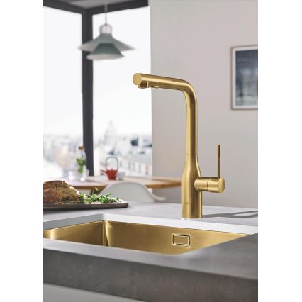 GROHE 30270GN0 - Μπαταρία νεροχύτη ESSENCE σε χρυσό φινίρισμα