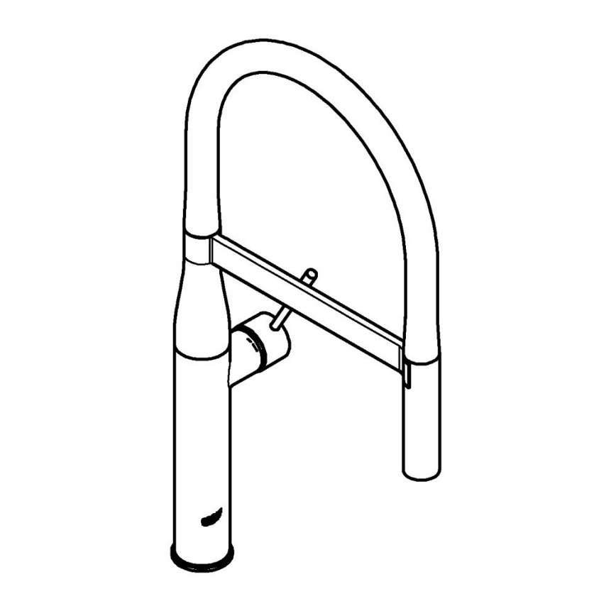 GROHE 30294A00 - Μπαταρία νεροχύτη ESSENCE σε απόχρωση γραφίτη