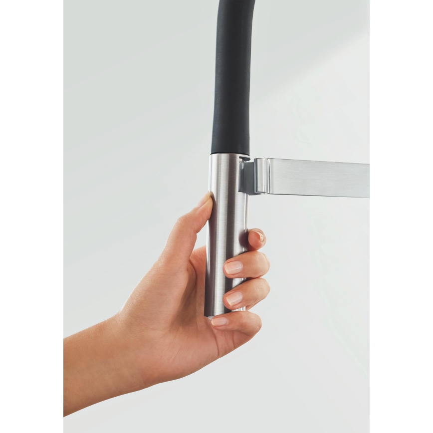 GROHE 30294DC0 - Μπαταρία νεροχύτη ESSENCE ανοξείδωτη