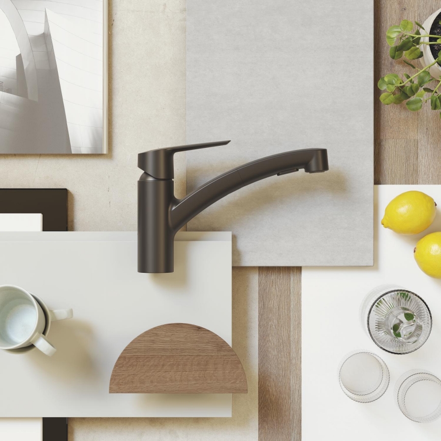 GROHE 303072431 - Μπαταρία κουζίνας START 185 × 227 mm μαύρη