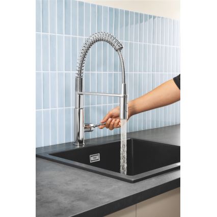 GROHE 30361000 - Μπαταρία κουζίνας GET 455 mm γυαλιστερό χρώμιο