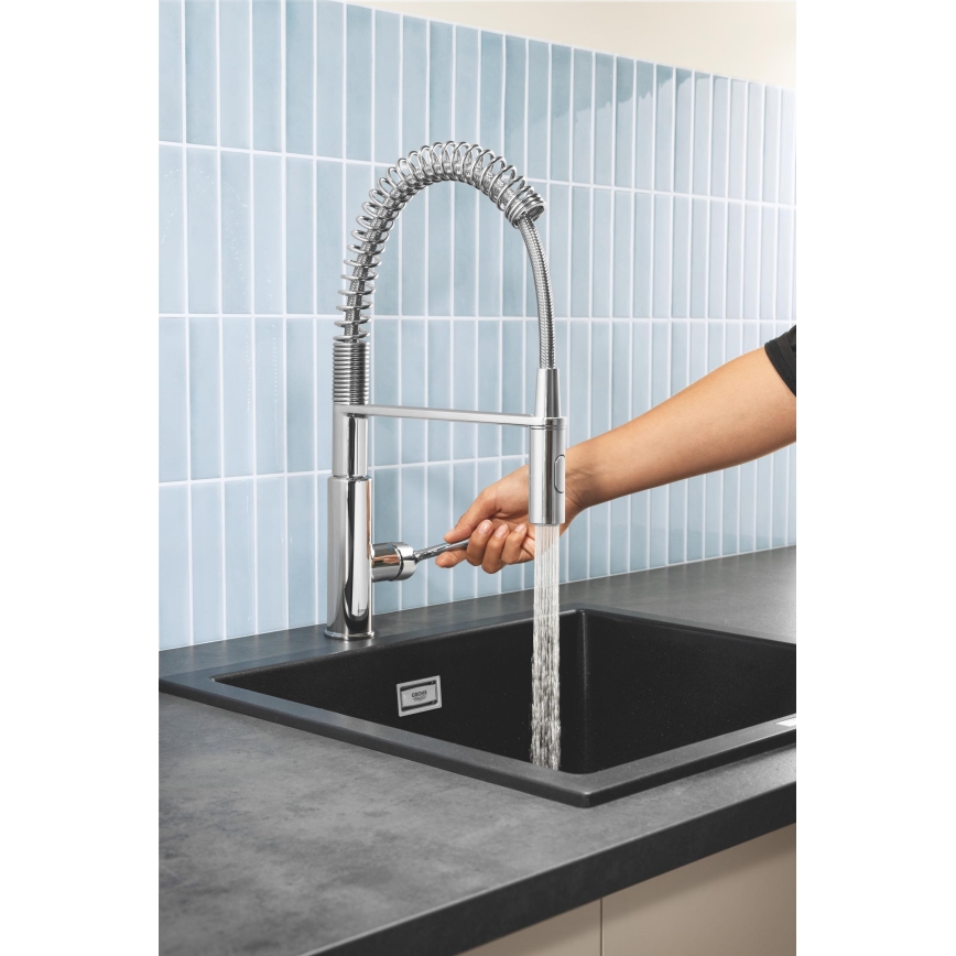 GROHE 30361000 - Μπαταρία κουζίνας GET 455 mm γυαλιστερό χρώμιο
