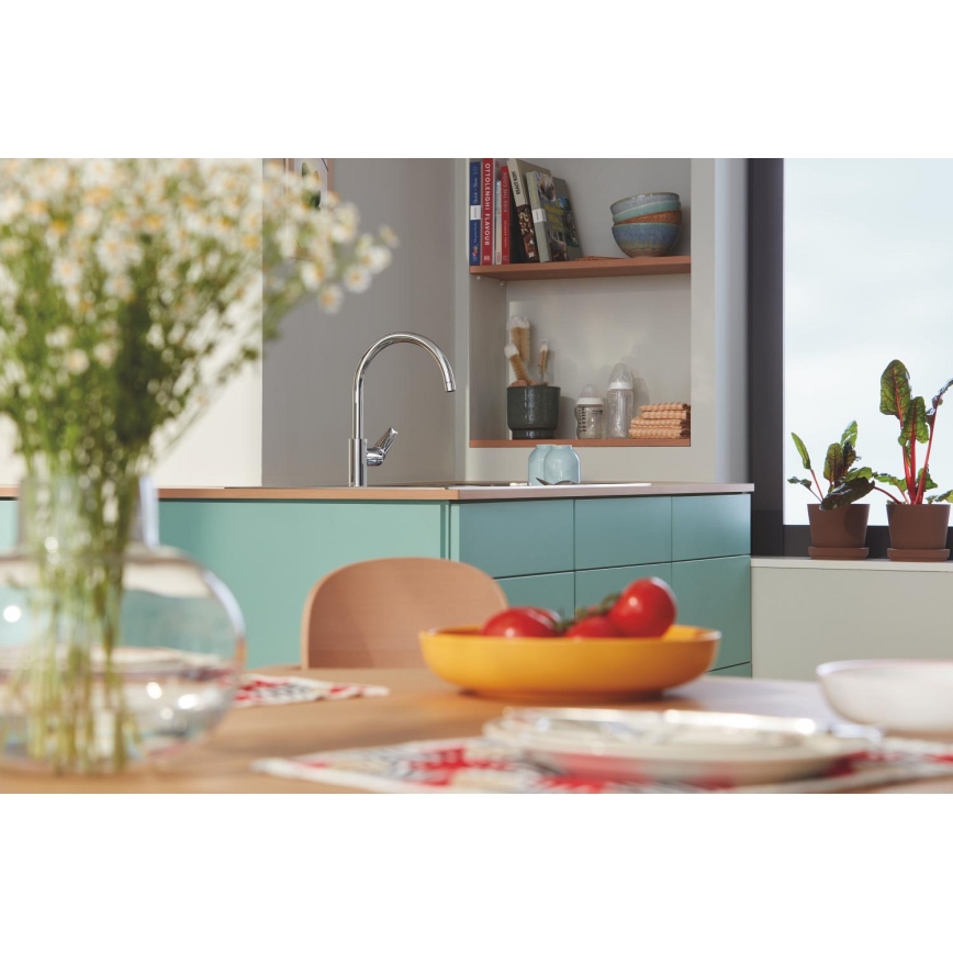 GROHE 30529001 - Μπαταρία νεροχύτη START EDGE, γυαλιστερό χρώμιο