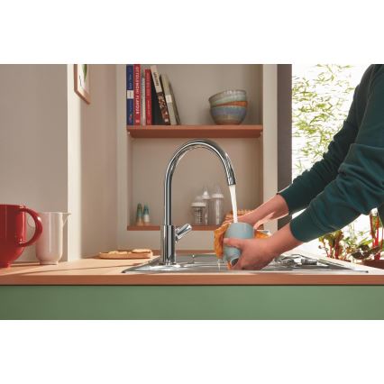 GROHE 30529001 - Μπαταρία νεροχύτη START EDGE, γυαλιστερό χρώμιο