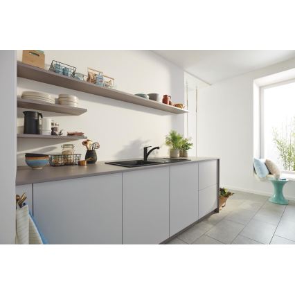 GROHE 305302432 - Μπαταρία νεροχύτη START 184 mm μαύρη