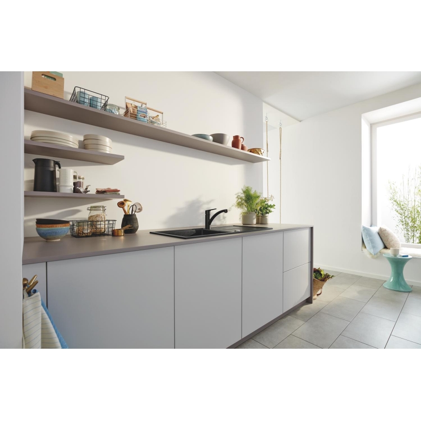 GROHE 305302432 - Μπαταρία νεροχύτη START 184 mm μαύρη