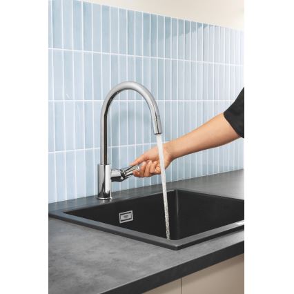 GROHE 30550000 - Μπαταρία νεροχύτη START EDGE 357 mm, γυαλιστερό χρώμιο