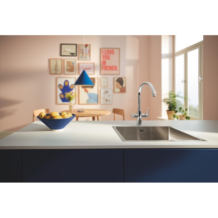 GROHE 30592000 - Μπαταρία κουζίνας BLUE PURE StartCurve 411 mm γυαλιστερό χρώμιο