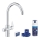 GROHE 30593000 - Μπαταρία νεροχύτη BLUE PURE με C-στόμιο, γυαλισμένο χρώμιο