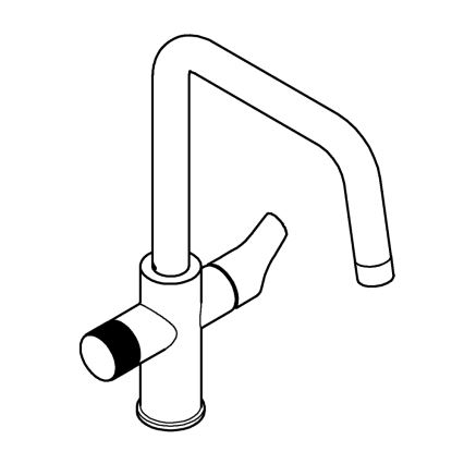 GROHE 30595DC0 - Μπαταρία νιπτήρα BLUE PURE, ανοξείδωτη