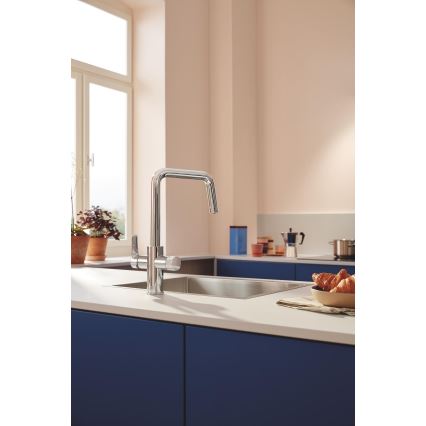 GROHE 30596000 - Μπαταρία κουζίνας BLUE PURE με ενσωματωμένη λειτουργία φιλτραρίσματος, σε γυαλιστερό χρώμιο