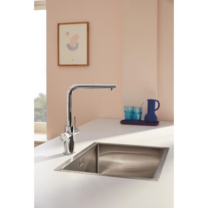 GROHE 30601000 - Μπαταρία κουζίνας BLUE PURE A με αποσπώμενη κεφαλή ψεκασμού, γυαλιστερό χρώμιο