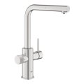 GROHE 30601DC0 - Μπαταρία κουζίνας BLUE PURE με αποσπώμενο ακροφύσιο, ανοξείδωτη