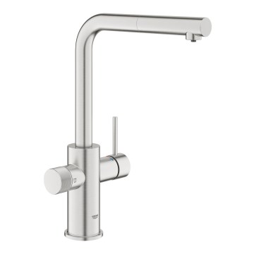 GROHE 30601DC0 - Μπαταρία κουζίνας BLUE PURE με αποσπώμενο ακροφύσιο, ανοξείδωτη