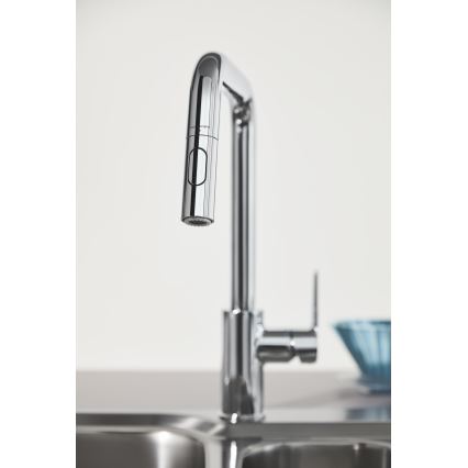 GROHE 30631000 - Μπαταρία νεροχύτη QUICKFIX START 362 mm γυαλιστερό χρώμιο