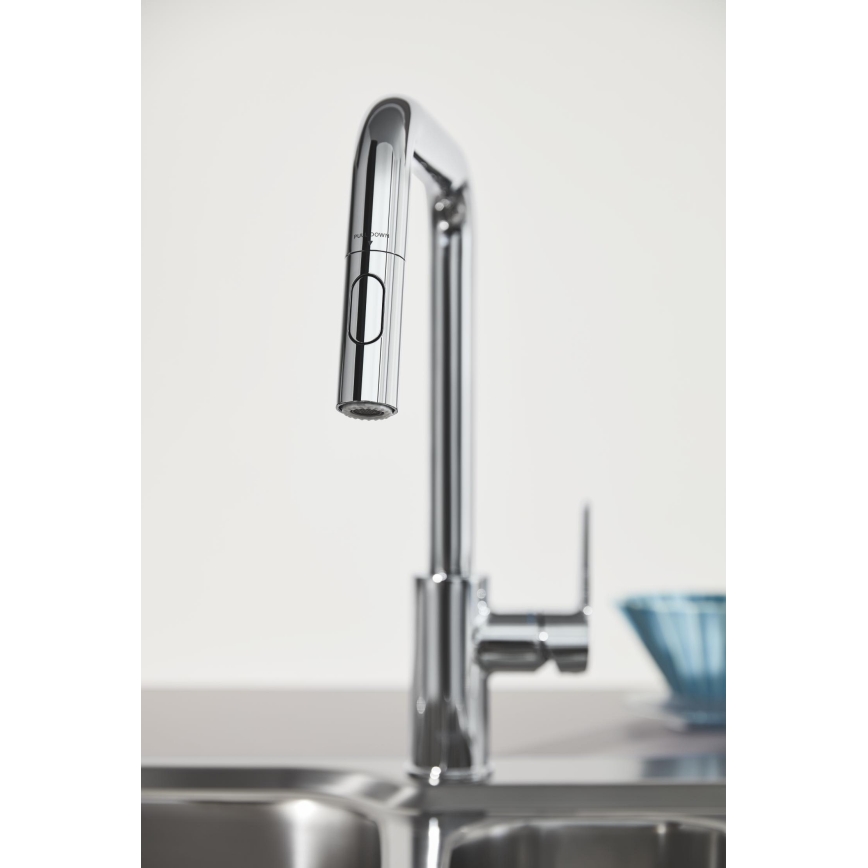 GROHE 30631000 - Μπαταρία νεροχύτη QUICKFIX START 362 mm γυαλιστερό χρώμιο
