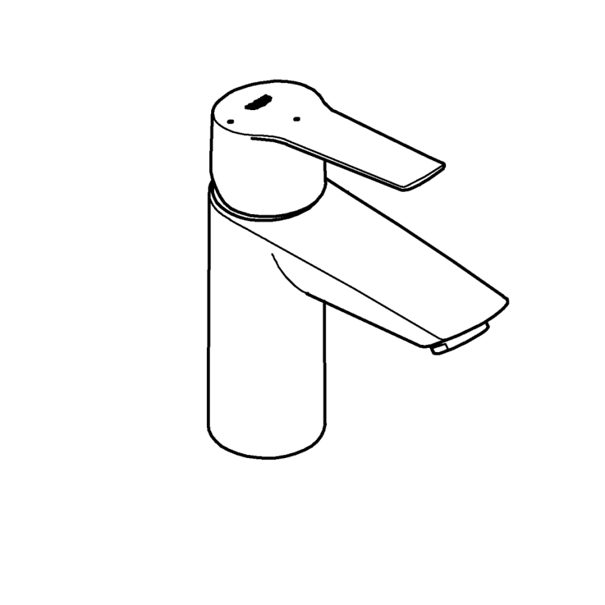 GROHE 31137002 - Μπαταρία νιπτήρα QUICKFIX START μέγεθος S γυαλιστερό χρώμιο