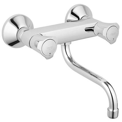 GROHE 31187001 - Επιτοίχια μπαταρία κουζίνας COSTA L 200 mm, γυαλιστερό χρώμιο