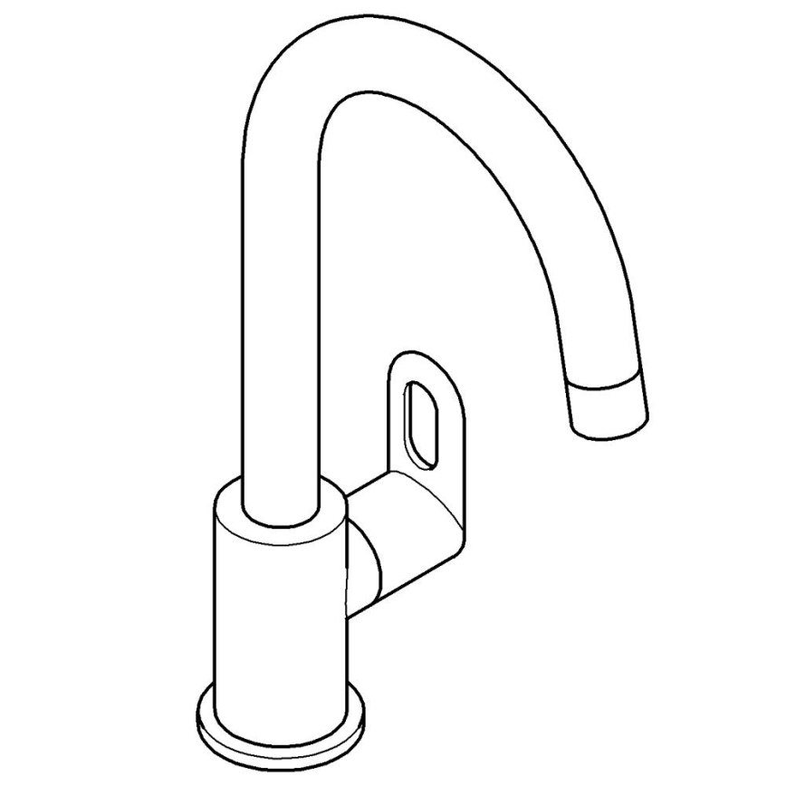 GROHE 31222000 - Μπαταρία νεροχύτη BAULOOP σε γυαλιστερό χρώμιο